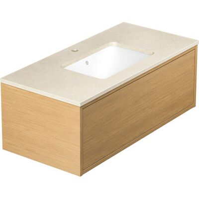 Gustavsberg Ducentic Møbelpakke, 99x47 Cm, Eg Gustavsberg Ducentic Møbelpakke, 99x47 Cm, Eg
