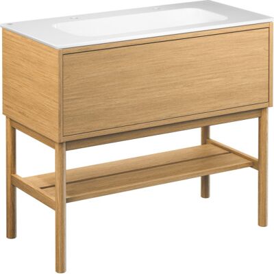 Gustavsberg Ducentic Møbelpakke, 100x47 Cm, Eg Gustavsberg Ducentic Møbelpakke, 100x47 Cm, Eg