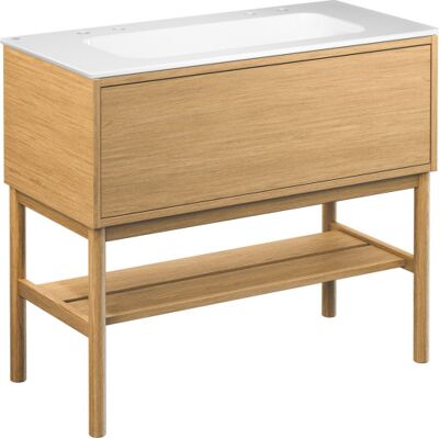 Gustavsberg Ducentic Møbelpakke, 100x47 Cm, Eg Gustavsberg Ducentic Møbelpakke, 100x47 Cm, Eg
