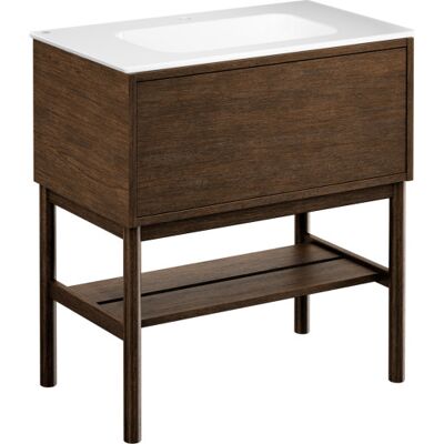 Gustavsberg Ducentic Møbelpakke, 80x47 Cm, Brun Eg Gustavsberg Ducentic Møbelpakke, 80x47 Cm, Brun Eg