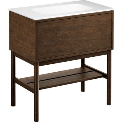Gustavsberg Ducentic Møbelpakke, 79x47 Cm, Brun Eg Gustavsberg Ducentic Møbelpakke, 79x47 Cm, Brun Eg