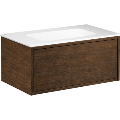 Gustavsberg Ducentic Møbelpakke, 80x47 Cm, Brun Eg Gustavsberg Ducentic Møbelpakke, 80x47 Cm, Brun Eg