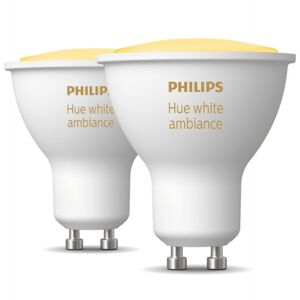 Philips Hue White Ambiance Gu10 Spotpære, 2-Pak