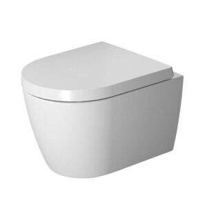 Duravit Me By Starck Compact Væghængt Toilet, Uden Skyllekant, Rengøringsvenlig, Hvid