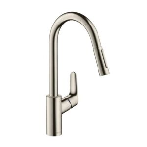 Hansgrohe Focus 240 Køkkenarmatur, Rustfrit Stål