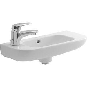 Duravit D-Code Håndvask, 50x22 Cm, Venstre, Hvid