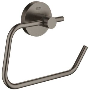 Grohe Essentials Toiletrulleholder, Børstet Sort Krom