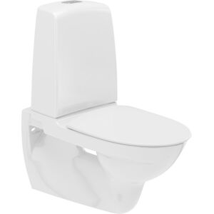 Ifö Spira Væghængt Toilet, Uden Skyllekant, Rengøringsvenlig, Hvid