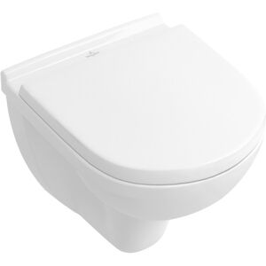 Villeroy & Boch O.Novo Væghængt Toilet, Uden Skyllekant, Rengøringsvenlig, Hvid