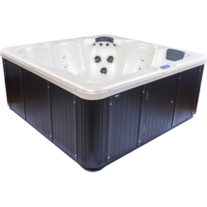 Wellmore Maxxwell Laidback Udendørs Spa, 210x210 Cm, Hvid/sort