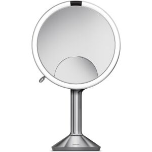 Simplehuman Trio Makeup Spejl Med Lys, Dæmpbar, Sensor, Ø23,2 Cm, Børstet Rustfrit Stål