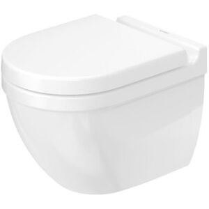 Duravit Starck 3 Compact Væghængt Toilet, Skjult Montering, Hvid