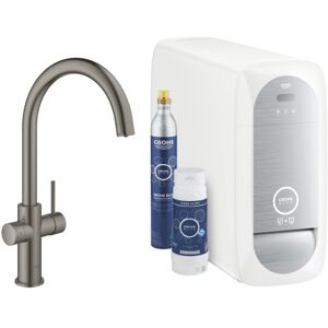 Grohe Blue Home, C-Tud, Startpakke, Børstet Hard Graphite