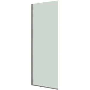 Dansani Match Brusevæg, 87 Cm, Klart Glas, Satin Profil