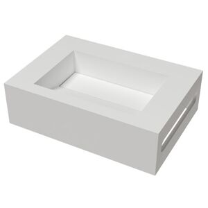 Lavabo Bari Solid Surface 35x50 Håndvask, Hvid