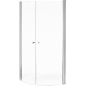 Gustavsbergs Round Brusehjørne, 89x99 Cm, Klart Glas, Krom Profil Gustavsbergs Round Brusehjørne, 89x99 Cm, Klart Glas, Krom Profil