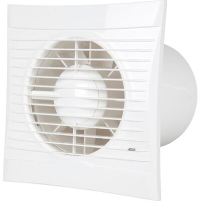 Fresh S125 Badventilator, Fugtstyring, Timer, Hvid Fresh S125 Badventilator, Fugtstyring, Timer, Hvid