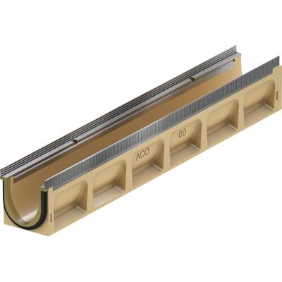 Aco Drain Multiline Seal In V100s Afløbsrende, 100 Cm, Med Fald, Polymerbeton Aco Drain Multiline Seal In V100s Afløbsrende, 100 Cm, Med Fald, Polymerbeton