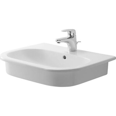 Duravit D-code indbygningsvask med 1 hul og overløb - Hvid højglans Duravit D-code indbygningsvask med 1 hul og overløb - Hvid højglans