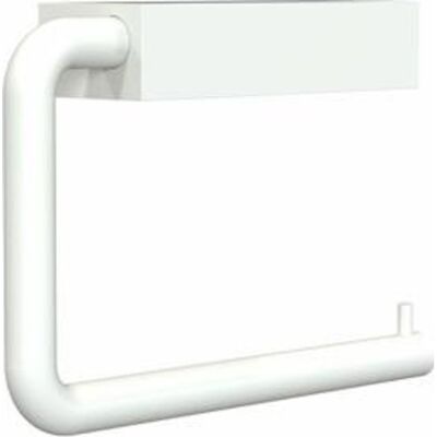 Frost Quadra Toiletrulleholder, Hvid Frost Quadra Toiletrulleholder, Hvid