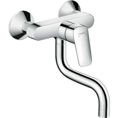 Hansgrohe Logis Køkken T/væg M/svingtud Krom Hansgrohe Logis Køkken T/væg M/svingtud Krom