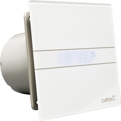 Cata E-100 Gth Badventilator, Fugtstyring, Timer, Ø100 Mm, Hvid Cata E-100 Gth Badventilator, Fugtstyring, Timer, Ø100 Mm, Hvid