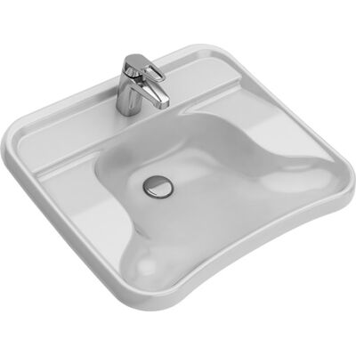 Ifö Care Håndvask M/hanehul U/overløb 660x575x190 Mm. Ifö Care Håndvask M/hanehul U/overløb 660x575x190 Mm.