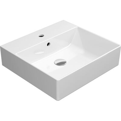 Gsi Kube X Håndvask, 50x47 Cm, Hvid Gsi Kube X Håndvask, 50x47 Cm, Hvid