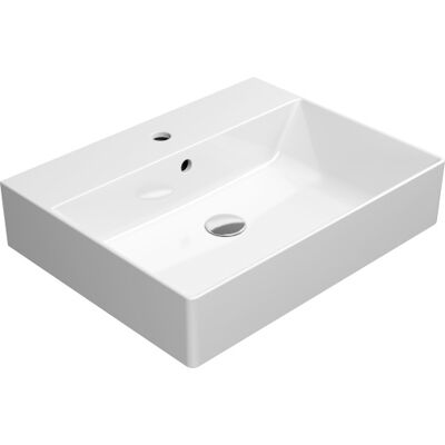 Gsi Kube X Håndvask, 60x47 Cm, Hvid Gsi Kube X Håndvask, 60x47 Cm, Hvid