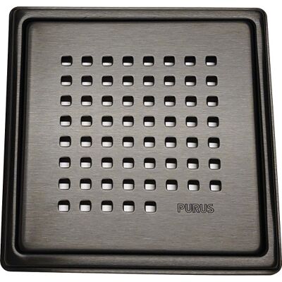 Purus Square Chess Afløbsrist, Rist Og Ramme, 161x161 Mm, Mat Sort Purus Square Chess Afløbsrist, Rist Og Ramme, 161x161 Mm, Mat Sort