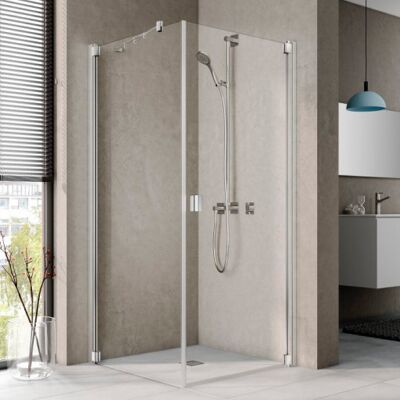 Kermi Raya 1kr Brusedør, 78 Cm, Højre, Til Tor, Klart Glas, Aluminium Profil Kermi Raya 1kr Brusedør, 78 Cm, Højre, Til Tor, Klart Glas, Aluminium Profil