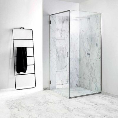 Unidrain Glassline Brusedør, 97,6 Cm, Klart Glas Unidrain Glassline Brusedør, 97,6 Cm, Klart Glas