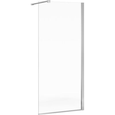 Gustavsberg Square Brusevæg, 79,2 Cm, Klart Glas, Krom Profil Gustavsberg Square Brusevæg, 79,2 Cm, Klart Glas, Krom Profil