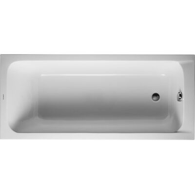 Duravit D-Code Rektangulær badekar - Indbygget, 1600x700 mm, Hvid Duravit D-Code Rektangulær badekar - Indbygget, 1600x700 mm, Hvid