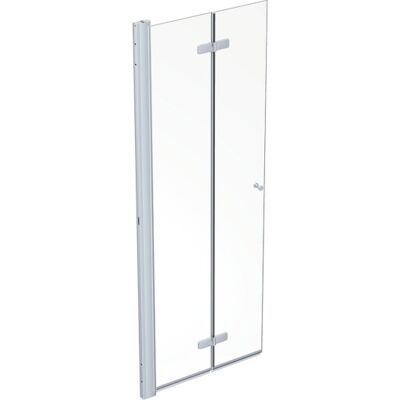 Contura Shower Space Foldedør, 87 Cm, Venstre, Klart Glas, Aluminium Profil Contura Shower Space Foldedør, 87 Cm, Venstre, Klart Glas, Aluminium Profil