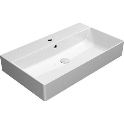 Gsi Kube X Håndvask, 80x47 Cm, Hvid Gsi Kube X Håndvask, 80x47 Cm, Hvid