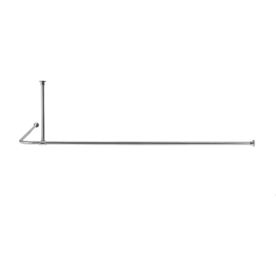 Croydex L-Shaped Premier - Rustfrit stål Bruseforhængestang Croydex L-Shaped Premier - Rustfrit stål Bruseforhængestang