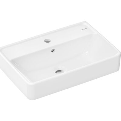 Hansgrohe Xanuia Q Væghængt håndvask - Enkel huls, overløb, 550x370mm Hansgrohe Xanuia Q Væghængt håndvask - Enkel huls, overløb, 550x370mm