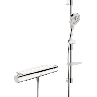 Oras Optima Style Eco Brusesæt, Vandbesparende, Krom Oras Optima Style Eco Brusesæt, Vandbesparende, Krom