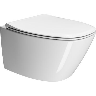 Gsi Modo+ Væghængt Toilet, Uden Skyllekant, Antibakteriel, Hvid Gsi Modo+ Væghængt Toilet, Uden Skyllekant, Antibakteriel, Hvid