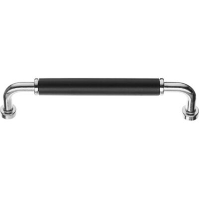 Beslagsboden Bøjlegreb, Cc 128 Mm, Poleret Krom/sort Beslagsboden Bøjlegreb, Cc 128 Mm, Poleret Krom/sort