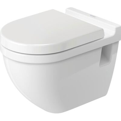Duravit Starck 3 Vægtoilet - Komfort Højde, Hvid, WonderGliss Duravit Starck 3 Vægtoilet - Komfort Højde, Hvid, WonderGliss