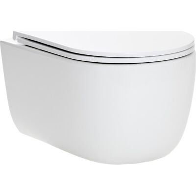 Cassøe Silent Væghængt Toilet, Uden Skyllekant, Hvid Cassøe Silent Væghængt Toilet, Uden Skyllekant, Hvid