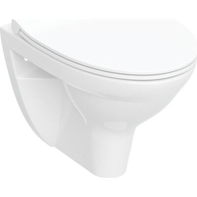 Ifö Spira Classic Væghængt Toilet, Uden Skyllekant, Rengøringsvenlig, Hvid Ifö Spira Classic Væghængt Toilet, Uden Skyllekant, Rengøringsvenlig, Hvid