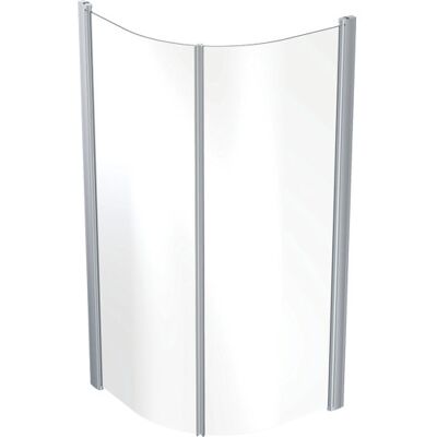Contura Shower Space Brusehjørne, 89x89 Cm, Klart Glas, Aluminium Profil Contura Shower Space Brusehjørne, 89x89 Cm, Klart Glas, Aluminium Profil