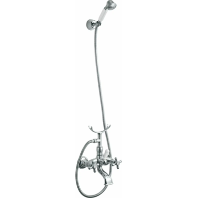 Lavabo Retro Kararmatur Med Brusesæt, Krom Lavabo Retro Kararmatur Med Brusesæt, Krom