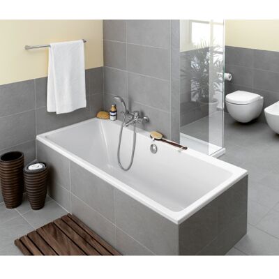 Villeroy & Boch Subway Rektangulær akrylbadekar - 75x170cm Villeroy & Boch Subway Rektangulær akrylbadekar - 75x170cm