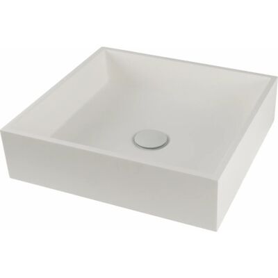 Lavabo Solid Surface Håndvask, 40x37 Cm, Hvid Lavabo Solid Surface Håndvask, 40x37 Cm, Hvid