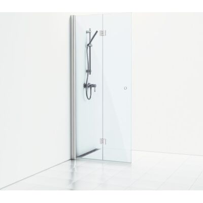 Svedbergs Skoga Brusedør, 87 Cm, Klart Glas, Mat Aluminium Profil Svedbergs Skoga Brusedør, 87 Cm, Klart Glas, Mat Aluminium Profil