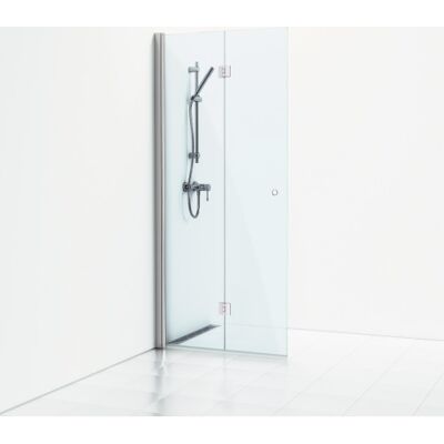 Svedbergs Skoga Brusedør, 96 Cm, Klart Glas, Blank Aluminium Profil Svedbergs Skoga Brusedør, 96 Cm, Klart Glas, Blank Aluminium Profil